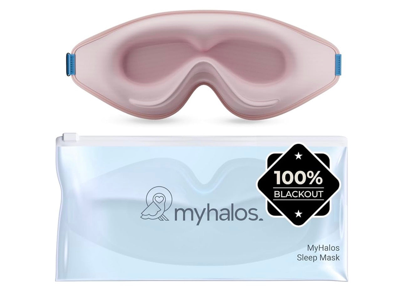 3D Ergonomic Sleep Mask – 100% Light Blocking, Zero Eye Pressure – Perfect for Side Sleepers